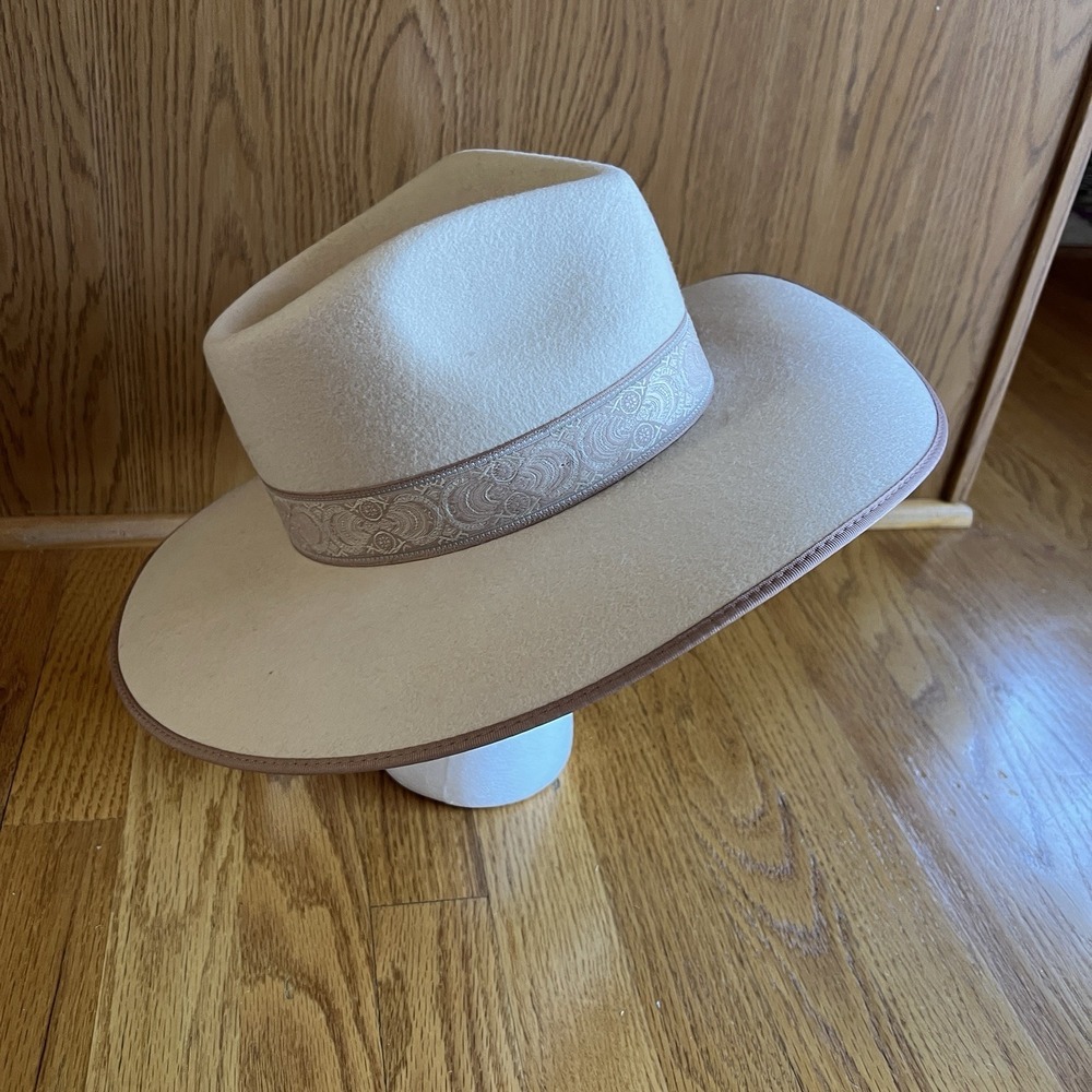 Lack Of Color Fedora Hat 100% Australian Wool Size Medium - Picture 5 of 15
